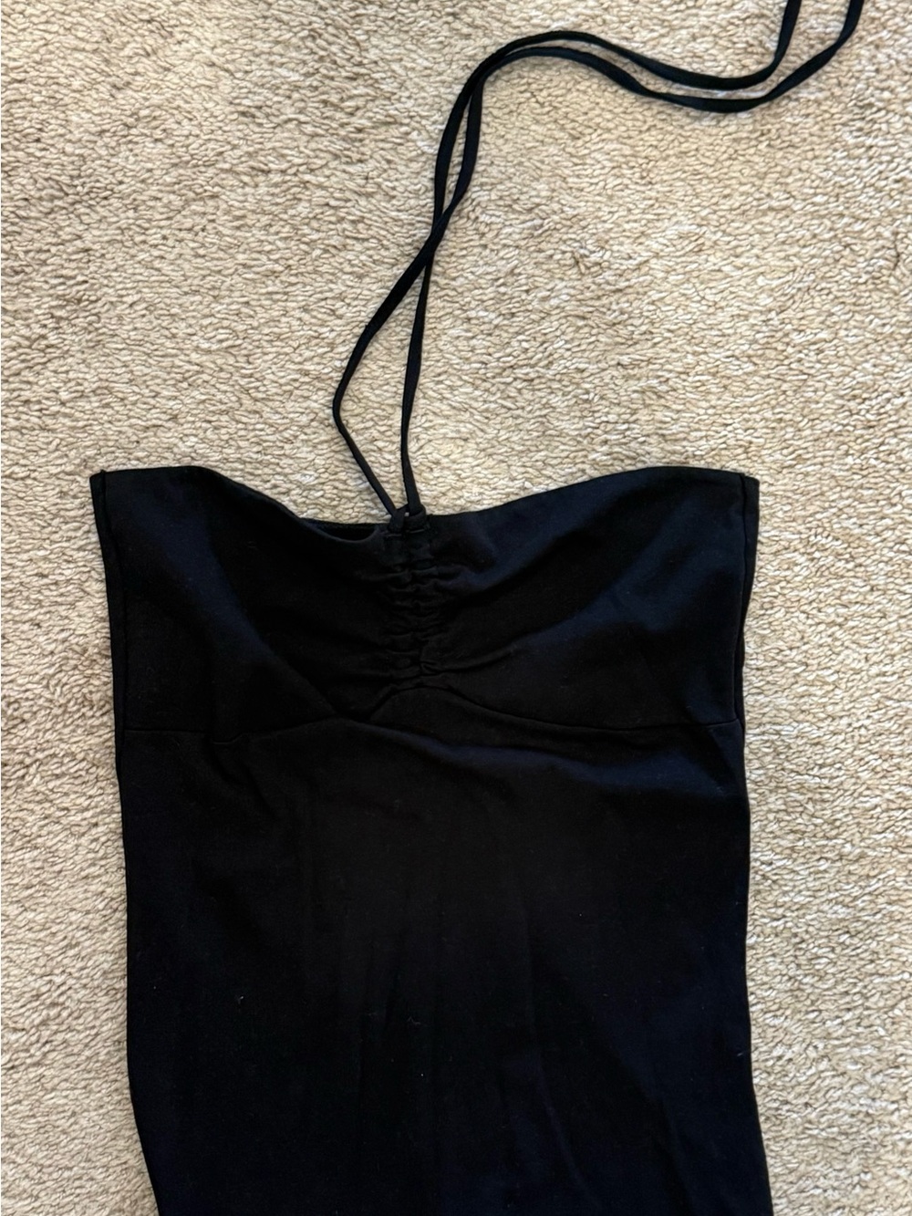 Brandy Melville Black Halter Bodycon Dress